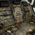 Jewish Hamsa Chai Back Car Seat Cover Gold Paisley Pattern