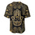 Jewish Hamsa Chai Baseball Jersey Gold Paisley Pattern