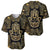 Jewish Hamsa Chai Baseball Jersey Gold Paisley Pattern