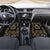 Jewish Hamsa Chai Car Mats Gold Paisley Pattern