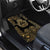 Jewish Hamsa Chai Car Mats Gold Paisley Pattern
