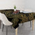 Jewish Hamsa Chai Tablecloth Gold Paisley Pattern