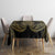 Jewish Hamsa Chai Tablecloth Gold Paisley Pattern