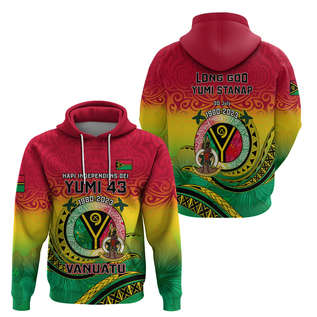 Vanuatu Hoodie Yumi 43 Hapi Independens Dei - Wonder Print Shop