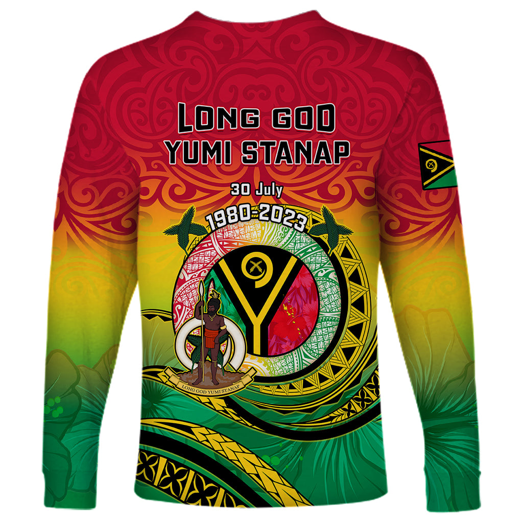 Vanuatu Long Sleeve Shirt Yumi 43 Hapi Independens Dei - Wonder Print Shop