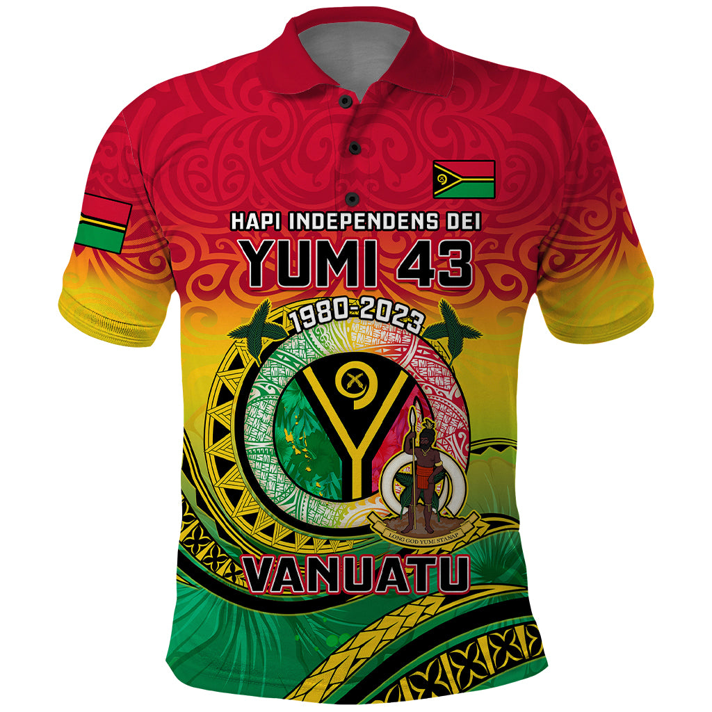 Vanuatu Polo Shirt Yumi 43 Hapi Independens Dei - Wonder Print Shop