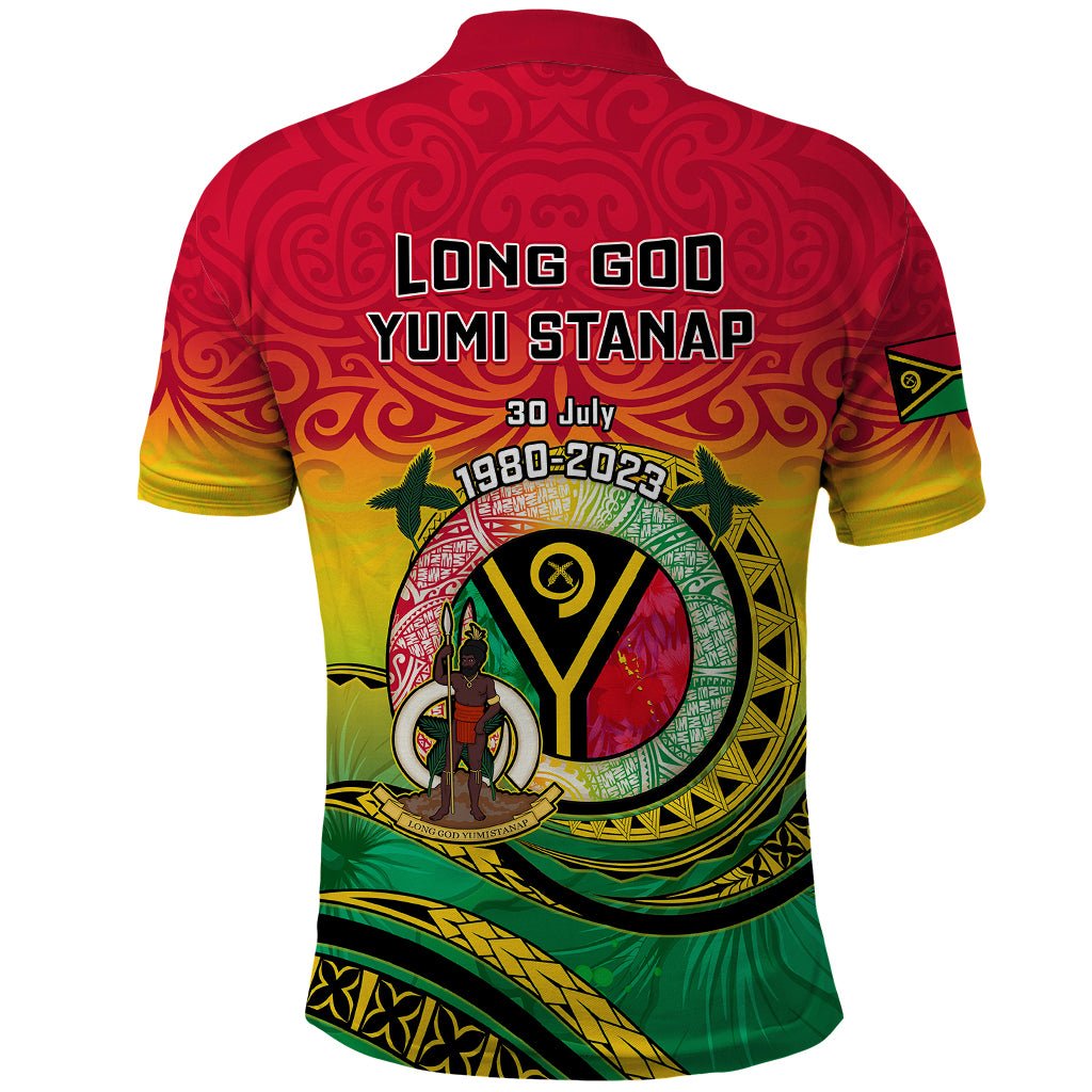 Vanuatu Polo Shirt Yumi 43 Hapi Independens Dei - Wonder Print Shop