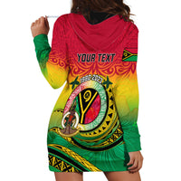 Personalised Vanuatu Hoodie Dress Yumi 43 Hapi Independens Dei - Wonder Print Shop