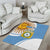 Custom Argentina Football Area Rug Vamos La Albiceleste - Sky Blue Version - Wonder Print Shop