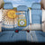 Custom Argentina Football Back Car Seat Cover Vamos La Albiceleste - Sky Blue Version - Wonder Print Shop