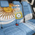 Custom Argentina Football Back Car Seat Cover Vamos La Albiceleste - Sky Blue Version - Wonder Print Shop