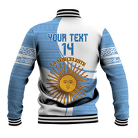 Custom Argentina Football Baseball Jacket Vamos La Albiceleste - Sky Blue Version - Wonder Print Shop