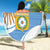 Custom Argentina Football Beach Blanket Vamos La Albiceleste - Sky Blue Version - Wonder Print Shop