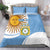Custom Argentina Football Bedding Set Vamos La Albiceleste - Sky Blue Version - Wonder Print Shop