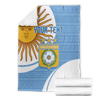 Custom Argentina Football Blanket Vamos La Albiceleste - Sky Blue Version
