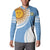 Custom Argentina Football Button Sweatshirt Vamos La Albiceleste - Sky Blue Version - Wonder Print Shop