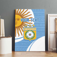 Custom Argentina Football Canvas Wall Art Vamos La Albiceleste - Sky Blue Version - Wonder Print Shop