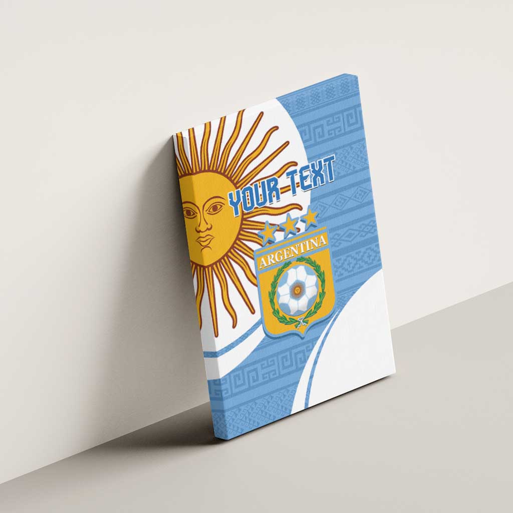 Custom Argentina Football Canvas Wall Art Vamos La Albiceleste - Sky Blue Version - Wonder Print Shop