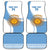 Custom Argentina Football Car Mats Vamos La Albiceleste - Sky Blue Version - Wonder Print Shop