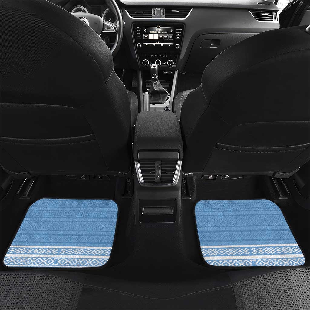 Custom Argentina Football Car Mats Vamos La Albiceleste - Sky Blue Version - Wonder Print Shop