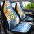 Custom Argentina Football Car Seat Cover Vamos La Albiceleste - Sky Blue Version - Wonder Print Shop