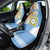 Custom Argentina Football Car Seat Cover Vamos La Albiceleste - Sky Blue Version - Wonder Print Shop