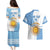 Custom Argentina Football Couples Matching Puletasi and Hawaiian Shirt Vamos La Albiceleste - Sky Blue Version - Wonder Print Shop