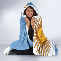 Custom Argentina Football Hooded Blanket Vamos La Albiceleste - Sky Blue Version