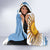 Custom Argentina Football Hooded Blanket Vamos La Albiceleste - Sky Blue Version