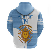 Custom Argentina Football Hoodie Vamos La Albiceleste - Sky Blue Version - Wonder Print Shop