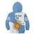 Custom Argentina Football Kid Hoodie Vamos La Albiceleste - Sky Blue Version - Wonder Print Shop