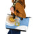 Custom Argentina Football Leather Tote Bag Vamos La Albiceleste - Sky Blue Version - Wonder Print Shop