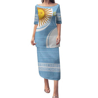 Custom Argentina Football Puletasi Vamos La Albiceleste - Sky Blue Version - Wonder Print Shop