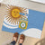 Custom Argentina Football Rubber Doormat Vamos La Albiceleste - Sky Blue Version - Wonder Print Shop