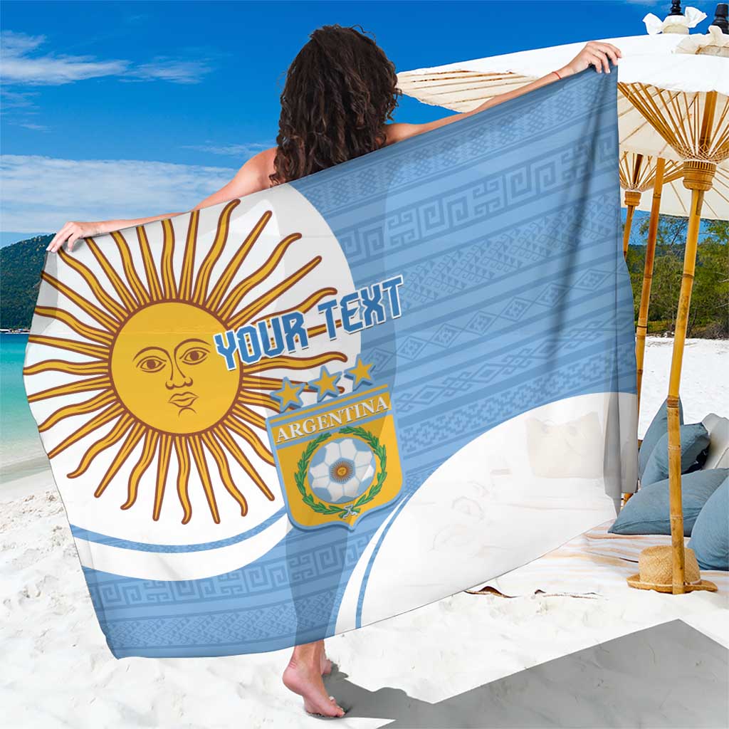 Custom Argentina Football Sarong Vamos La Albiceleste - Sky Blue Version - Wonder Print Shop