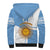Custom Argentina Football Sherpa Hoodie Vamos La Albiceleste - Sky Blue Version - Wonder Print Shop