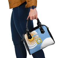 Custom Argentina Football Shoulder Handbag Vamos La Albiceleste - Sky Blue Version