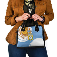 Custom Argentina Football Shoulder Handbag Vamos La Albiceleste - Sky Blue Version