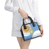 Custom Argentina Football Shoulder Handbag Vamos La Albiceleste - Sky Blue Version