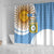 Custom Argentina Football Shower Curtain Vamos La Albiceleste - Sky Blue Version
