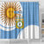 Custom Argentina Football Shower Curtain Vamos La Albiceleste - Sky Blue Version