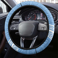 Argentina Football Steering Wheel Cover Vamos La Albiceleste - Sky Blue Version - Wonder Print Shop