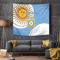 Custom Argentina Football Tapestry Vamos La Albiceleste - Sky Blue Version - Wonder Print Shop