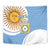 Custom Argentina Football Tapestry Vamos La Albiceleste - Sky Blue Version - Wonder Print Shop