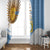 Custom Argentina Football Window Curtain Vamos La Albiceleste - Sky Blue Version - Wonder Print Shop