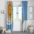 Custom Argentina Football Window Curtain Vamos La Albiceleste - Sky Blue Version - Wonder Print Shop