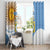 Custom Argentina Football Window Curtain Vamos La Albiceleste - Sky Blue Version - Wonder Print Shop