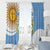 Custom Argentina Football Window Curtain Vamos La Albiceleste - Sky Blue Version - Wonder Print Shop