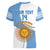 Custom Argentina Football Women V-Neck T-Shirt Vamos La Albiceleste - Sky Blue Version - Wonder Print Shop