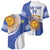 Custom Argentina Football Baseball Jersey Vamos La Albiceleste - Navy Blue Version - Wonder Print Shop
